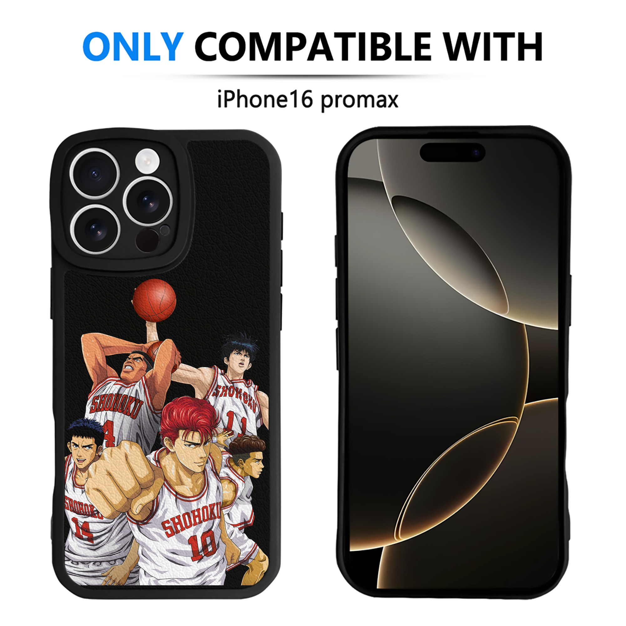 （画像用） SLAM DUNK／スラムダンク 【iPhone 16シリーズ対応】シリコンスマホケース（レザー調） 材質：シリコン